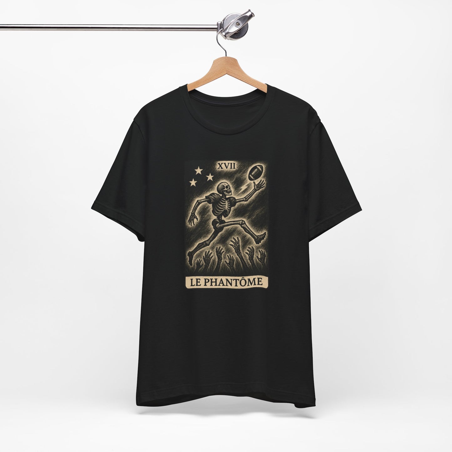 Le Phantome (The Phantom / Wide Receiver) | Gridiron Tarot Skeleton Tee