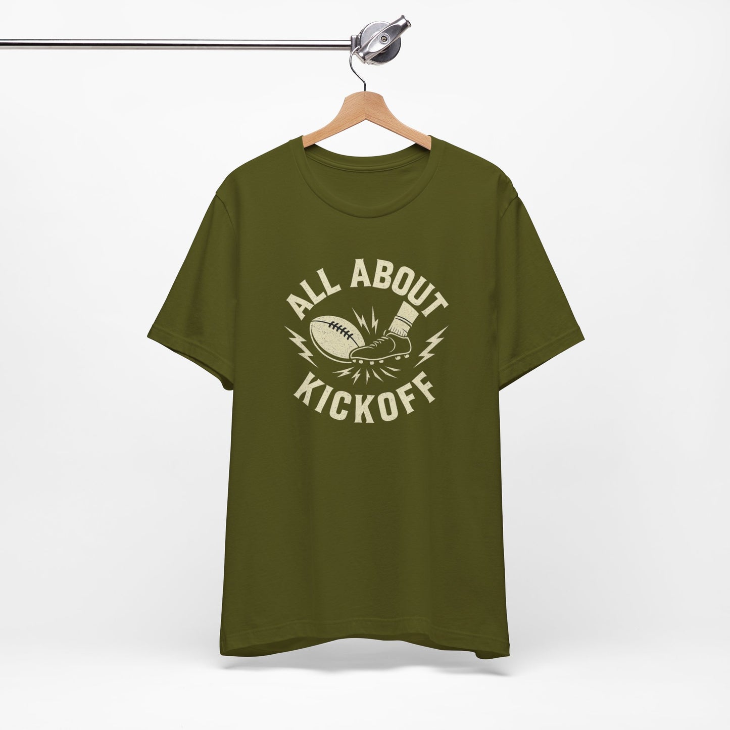All About Kickoff | Football T-Shirt