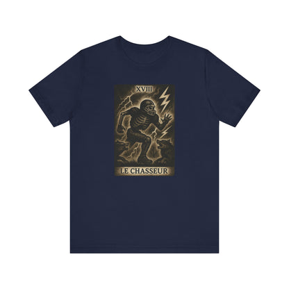 Le Chasseur (The Hunter / Linebacker) | Gridiron Tarot Skeleton Tee