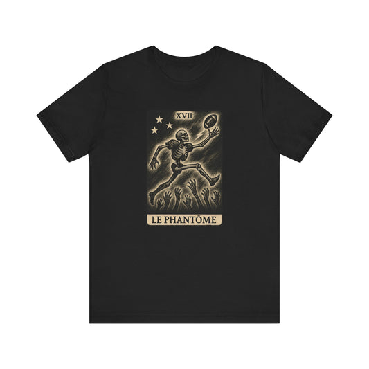 Le Phantome (The Phantom / Wide Receiver) | Gridiron Tarot Skeleton Tee