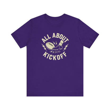 All About Kickoff | Football T-Shirt